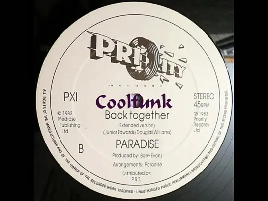 Paradise - Back Together (12  Extended 1983)