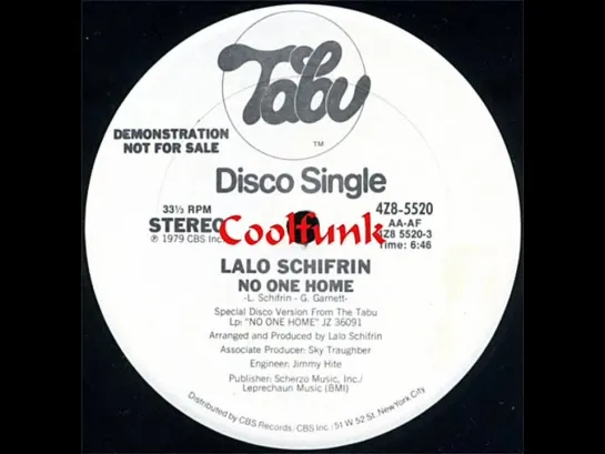 Lalo Schifrin - No One Home (12  Jazz-Funk Disco 1979)