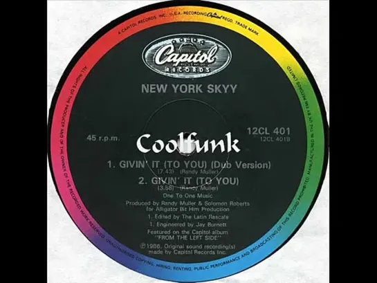 New York Skyy - Givin It (To You)    12  Dub 1986