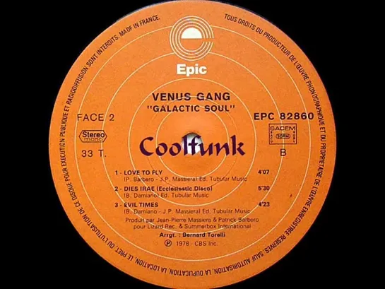 Venus Gang - Love To Fly (Space-Disco 1978)