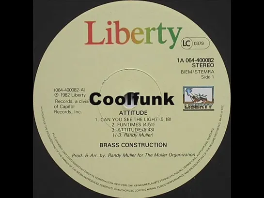 Brass Construction - Attitude (Funk 1982)