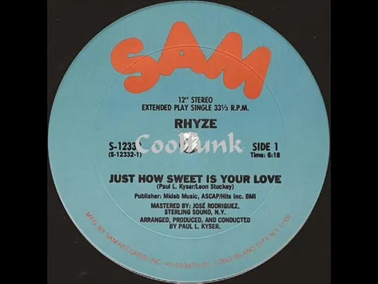 Rhyze - Just How Sweet Is Your Love (12  Disco-Funk 1980)