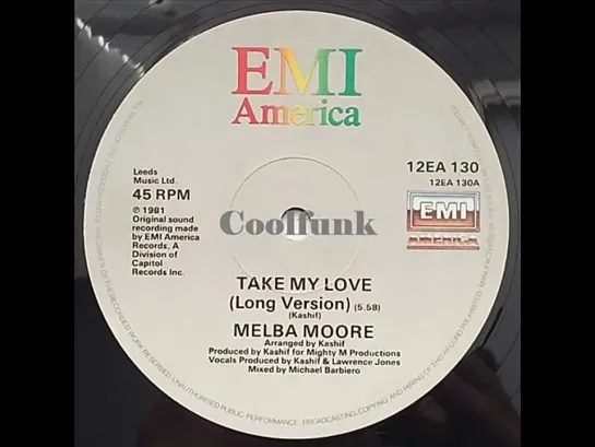 Melba Moore - Take My Love (12  Disco-Funk 1981)