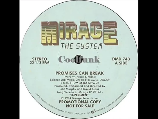 The System - Promises Can Break (12 Inch 1984)