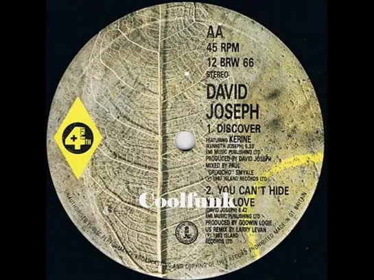 David Joseph Feat. Kerine -  Discover (12 Inch 1987)