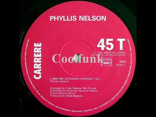 Phyllis Nelson - I Like You (12  Extended 1985)