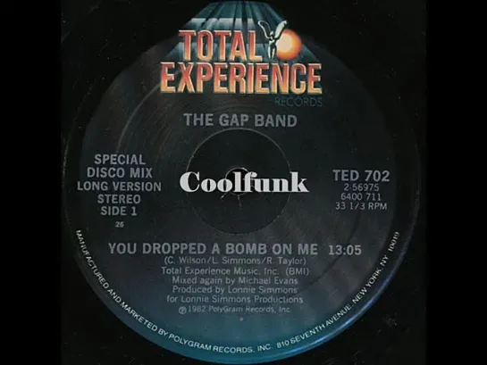 The Gap Band   You Dropped A Bomb On Me (12  Special Disco Mix Extended 1982)