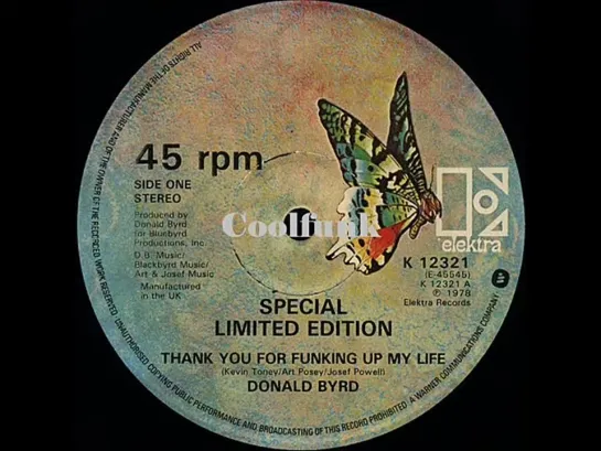 Donald Byrd - Thank You For Funking Up My Life (12 Inch 1978)