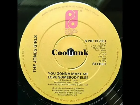 The Jones Girls - You Gonna Make Me Love Somebody Else (12 Inch 1979)