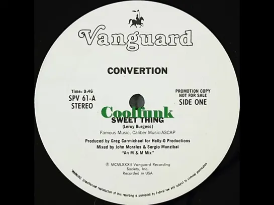 Convertion - Sweet Thing (12 Inch 1982)