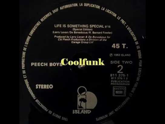 Peech Boys - Life Is Something Special (12  Special Edition 1983)