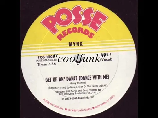 Mynk - Get Up An Dance (Dance With Me)   12 Inch 1981