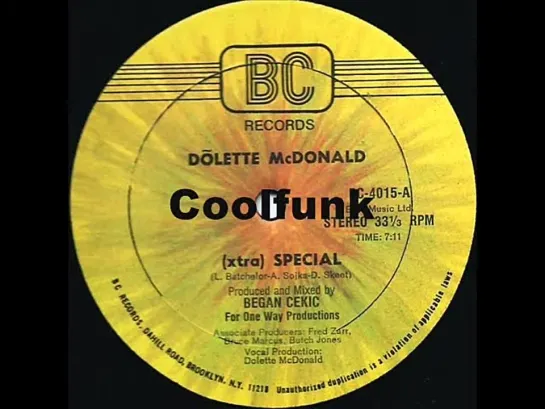 Dõlette Mcdonald -  (Xtra) Special (12 Inch 1982)