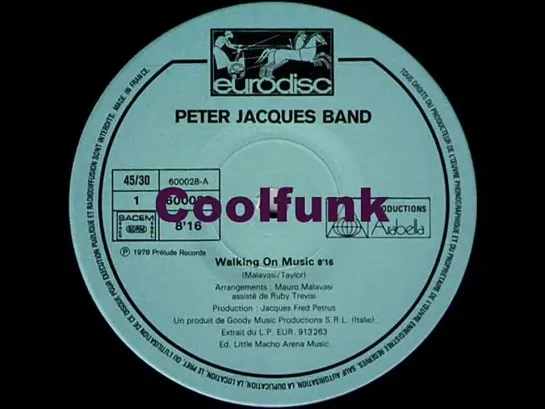 Peter Jacques Band - Walking On Music (12  Disco 1978)