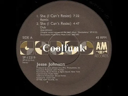 Jesse Johnson – She (I Cant Resist) (Remix) 1986