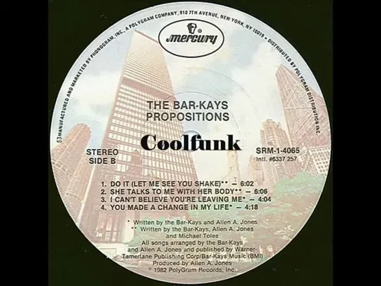 The Bar-Kays - Do It (Let Me See You Shake) Funk 1982