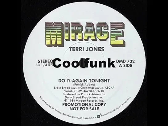 Terri Jones - Do It Again Tonight (12 Inch 1984)