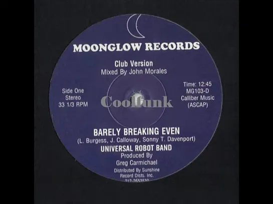 Universal Robot Band - Barely Breaking Even (12  Club Version)