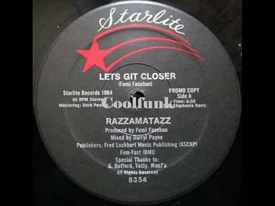 Razzamatazz - Lets Git Closer (12 Inch 1984)