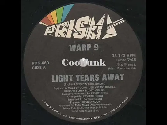 Warp 9 - Light Years Away (12 Inch 1983)