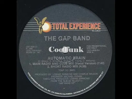 The Gap Band - Automatic Brain (12  Main Radio And Club Mix 1986)