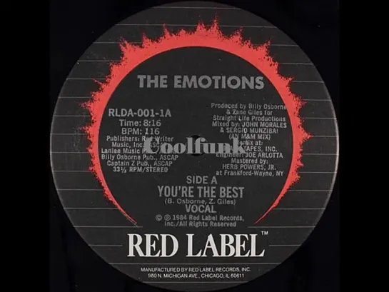 The Emotions - Youre The Best (12 Inch 1984)