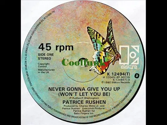 Patrice Rushen - Never Gonna Give You Up (Wont Let You Be)  12 Inch 1980