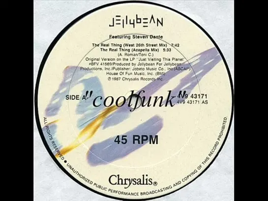 Jellybean Feat. Steven Dante - The Real Thing (West 26th Street Mix)