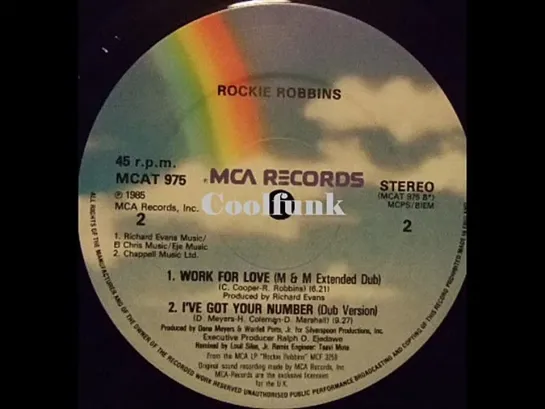 Rockie Robbins - Work For Love (12  MM Extended Dub Mix)