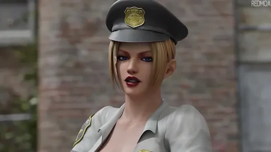 Rachel in police uniform do blowjob [Redmoa]