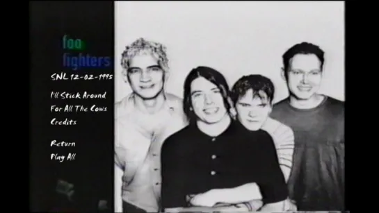 Foo Fighters 12-02-1995 (SNL) NBC Studios New York