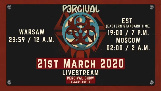 Percival Live Webstream 2020-03-21