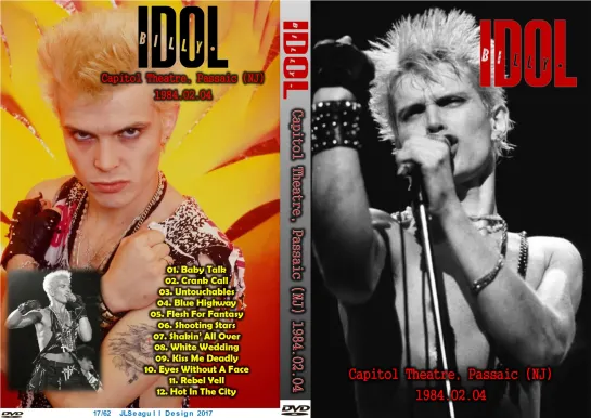 BILLY IDOL Feb 4, 1984 Capitol Theatre  (Passaic, NJ)