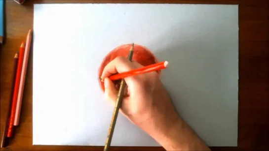 Realistic Drawing - How to Draw an Apple.