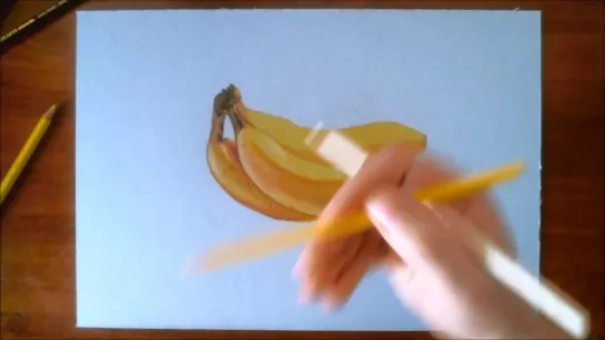 Realistic Drawing - How to Draw Bananas.