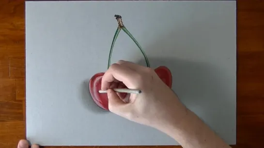 How to Draw Cherries - Realistic Drawing.