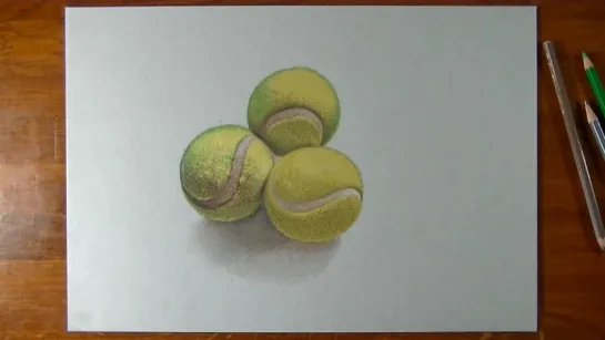 How I Draw Tennis Balls.