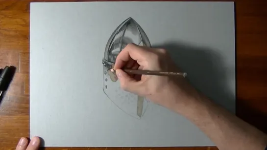 How I Draw a Medieval Helmet.