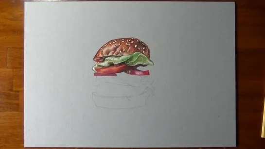 How I Draw a Hamburger.