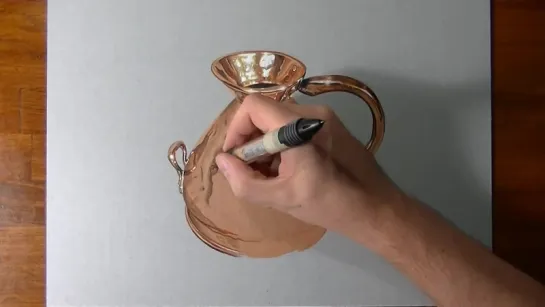 How I Draw a Copper Jug.