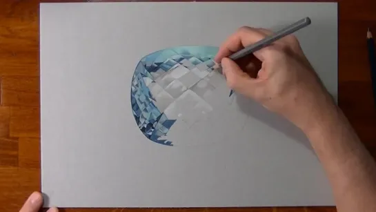 How I draw an aquamarine.