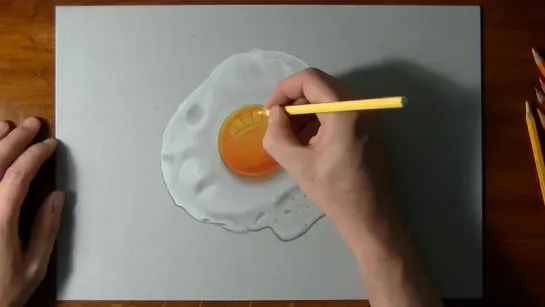 How to draw a perfectly fried egg.