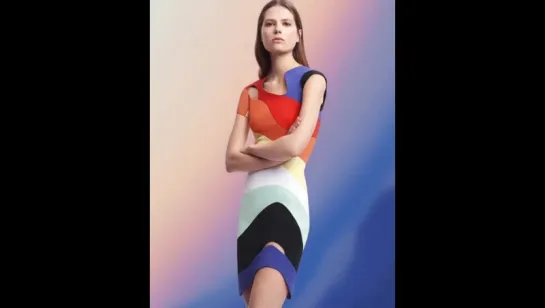 Mugler.Rainbow dress.