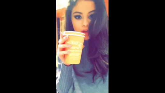 Selena Gomez via Snapchat 10/12/2015 #TodayShow