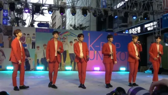 181011 SNUPER - Tulips Piano ver. @ Myeongdong Busking