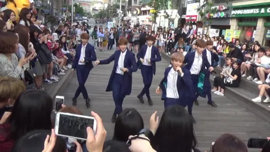 150511 SNUPER - Platonic Love @ Busking at Sinchon