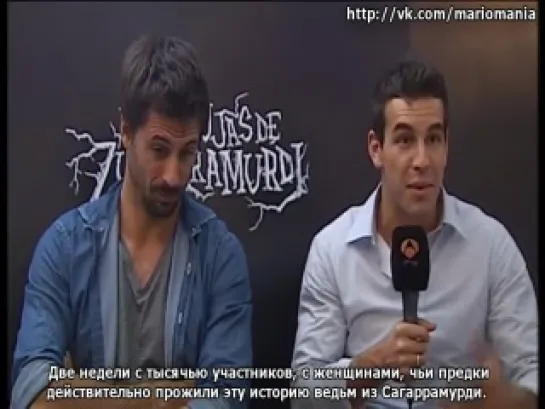 Entrevista con Mario Casas y Hugo Silva (руссские субтитры)