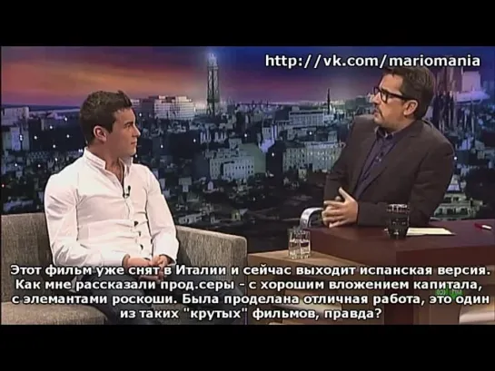 Mario Casas visita BUENAFUENTE (30.11.2010) (русские субтитры)