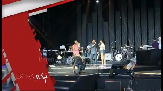 NEW Beren Saat in ExtraTurkey at Kenan Dogulu backstage concert