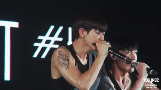 |FANCAM| 140727 The Lost Planet in Changsha @ Chanyeol (Beatbox) feat. Yixing (Rap)